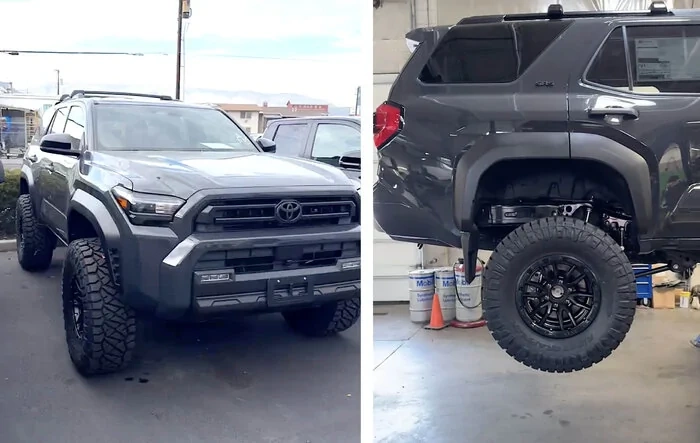 3.5" lift kit, 35's, -12 offset wheels on SR5 (17" Fuel D679 Rebel wheel, Nitto Ridge Grappler)