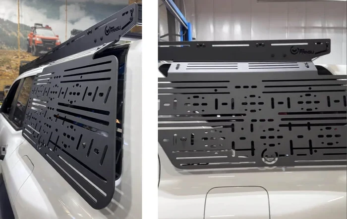Prinsu Pro Roof Rack + Rear Window Accessory Panel installed on 2025 4Runner 6th Gen