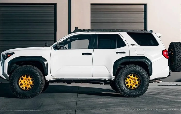 37's fitted on 6th gen 2025 4Runner by Westcott (37" inch tires + gold wheels + lift kit) -- VIDEO ADDED
