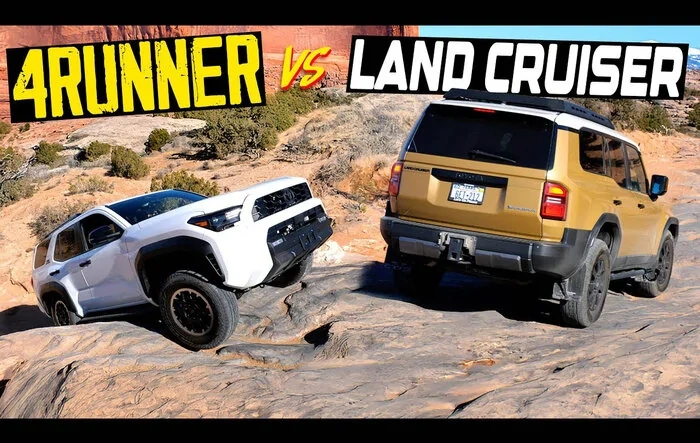 Review: 2025 4Runner vs. Land Cruiser offroad comparison test at Moab by TFL - Video & text summary