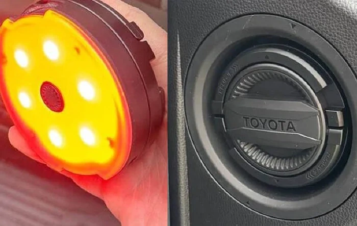 Side Storage LED Lantern puck (for side dash secret compartment) - review & photos