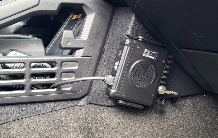 My GMRS Radio mounting location