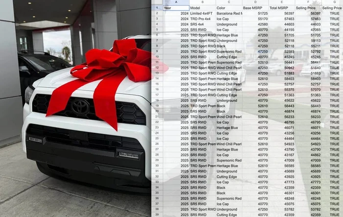 2025 / 2026 4Runner Search: Available Inventory Allocations List - MSRP vs List Price, VIN, ETA, Ship Status, Dealers, Hold Status