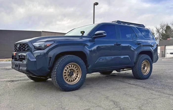 18" Method 320 (+18 offset) bronze wheels + Wildpeak 275/70R18 on Underground TRD Off-Road Premium