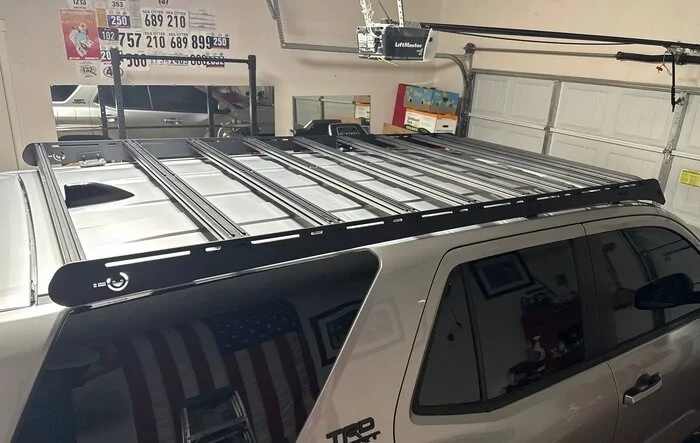 Prinsu Roof Rack (The Original) installed. Like the low profile features. Very sturdy!