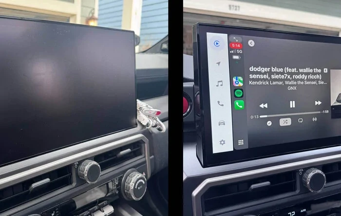 Screen protector installed on 14" display - matte film from Screen ProTech