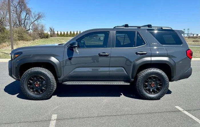 2" Rough Country Level kit + Nitto Terra Grappler 33s 275/70r18 tires installed on TRD Off-Road