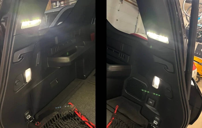 Cargo Lamps option install in cargo area interior - photos & DIY instructions