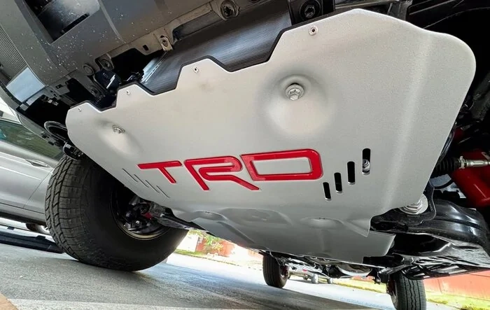 TRD Aluminum Skid Plate installed on TRD off-road (photos & installation instructions)