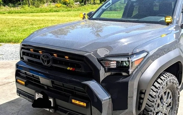 Raptor Lights installed on 6th Gen 4Runner grille [DIY video added]