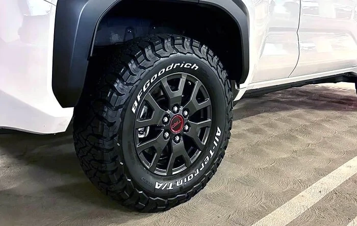 BF Goodrich KO3 (265/70R17) w/ raised white letters installed on my SR5