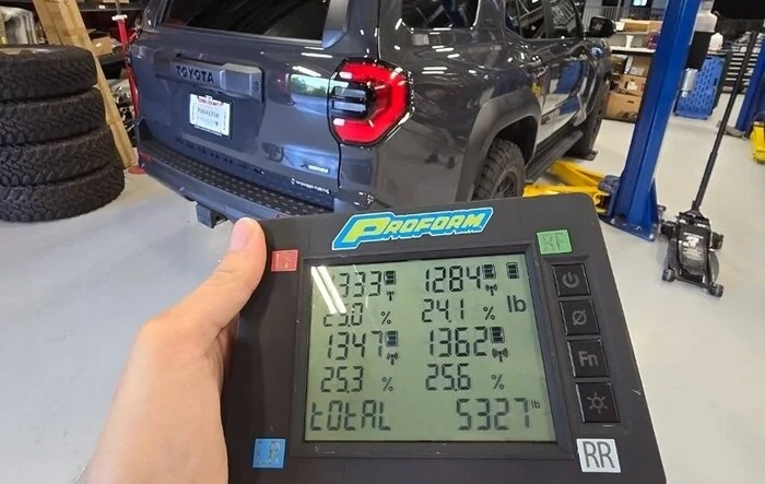 4Runner Hybrid (TRD ORP) - real world scale weight = 5,327 lbs
