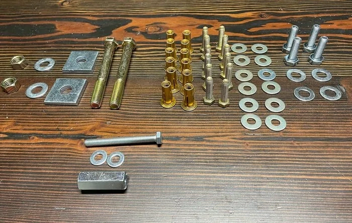 CBI Rock Sliders Non-Threaded Frame Hardware Kit - Picture