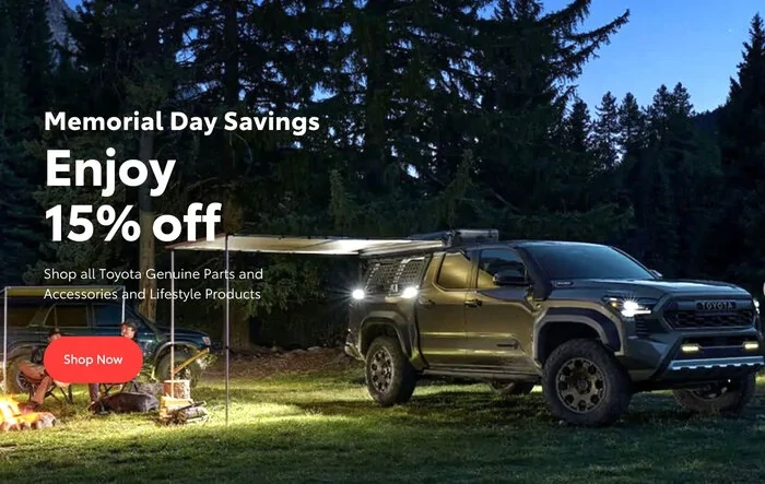 15% sale on OEM parts at autoparts.toyota.com + extra discount code!