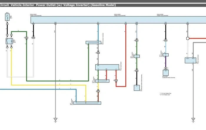 Interior Power Outlet Inverter Wiring / Electrical Circuit Diagram
