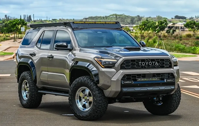 Mudbath TRD Pro Build: Kings 2.5, Eibach Springs, Advan GT +20 Offset Wheels, Falken RT 315/70/17, Alpharex Headlights, Seibon Carbon Fiber Hood