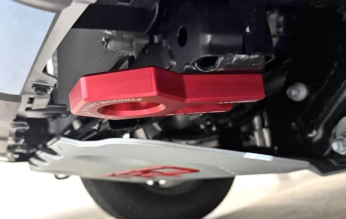 SXTH recovery tow hooks points (Red) installed on 4runner 6th gen