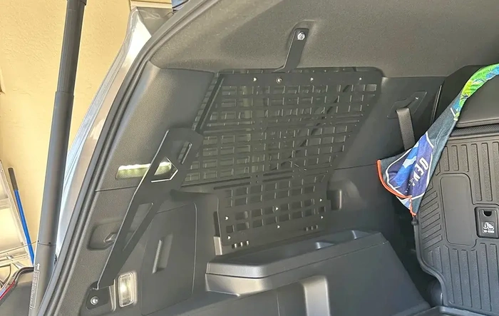 Cali Raised Molle panels installed in cargo area