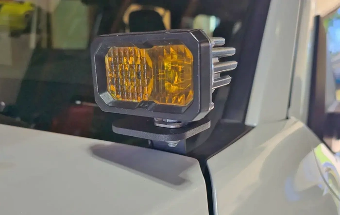 Diode Dynamics Ditch Light Brackets Installed