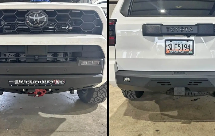Rago Bumpers (Front & Rear) installed with winch