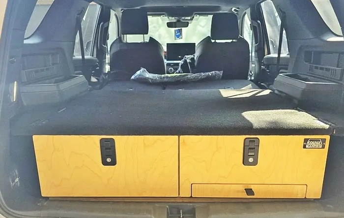 Colfax Campers Storage Drawers / Kitchen Combo plus sleeping platform bedframe