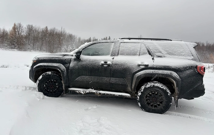 This thing is a beast in a foot of snow on icy road