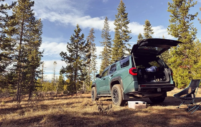 First time camping in the 4Runner with Nokhu Rack cot / bed