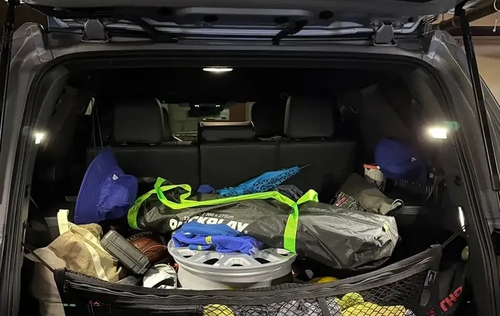 Upgraded cargo lighting installed in SR5 w/ third row