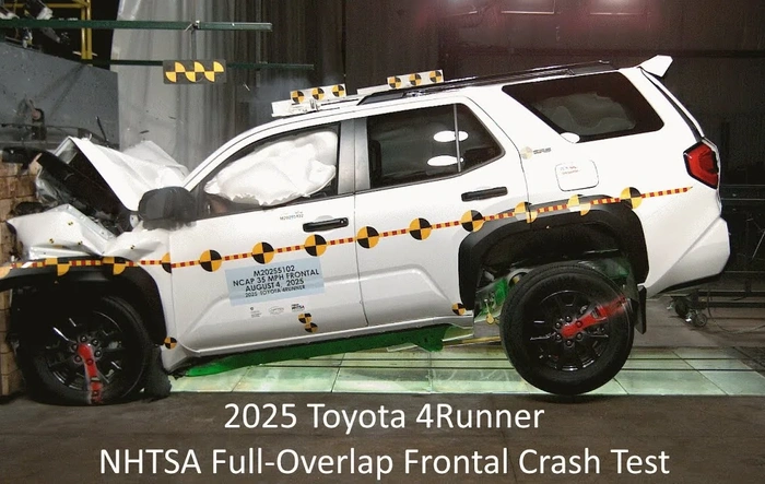 2025-2026 4Runner Crash Test Results Video (NHTSA testing 6th gen)
