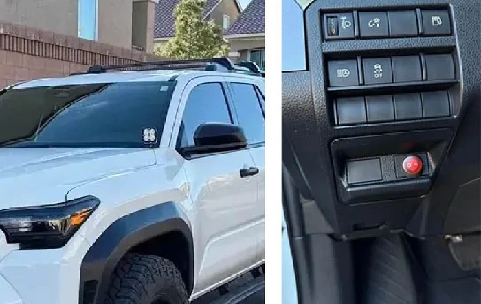 Baja Designs Ditch Lights & Switch Installed on SR5