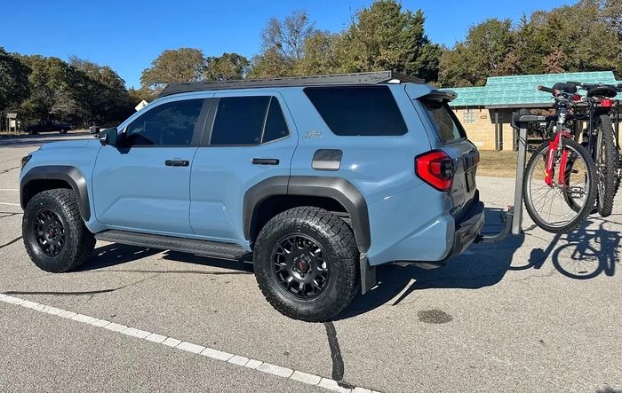 Blue got new shoes: Falken 285/70/18 + TRD wheels installed on TRD ORP