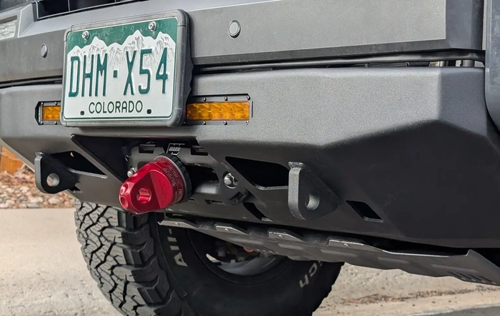 RCI Pike Front Bumper with Warn ZEON 10 Winch installed