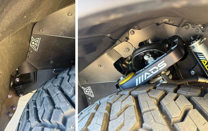 Ark Splash Guards, crash bracket delete kit, ADS Suspension (Stage 3), 35's (Open Country R/T 35x12.5R17), Icon Alloy wheels