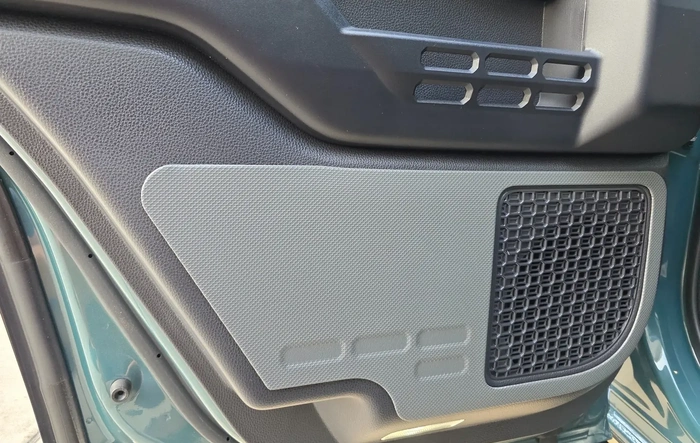 OEM Door Panel Scuff Protectors Installed