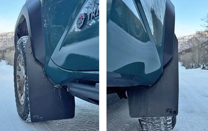 Rokblokz Mud Flaps Installed on Trailhunter