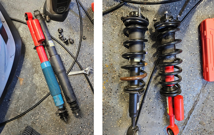 Land Cruiser shocks installed on 2025 4Runner TRD ORP