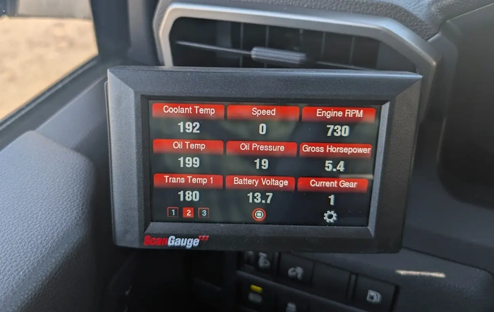 ScanGauge 3 OBDII Vehicle Monitor - installed