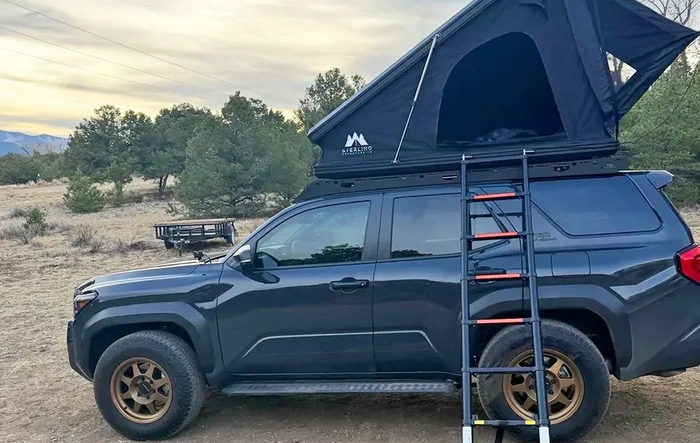 Jarvis TRD ORP build update: RTT, Sherpa adventure roof rack, Diode Dynamics ditch lights, heritage grill