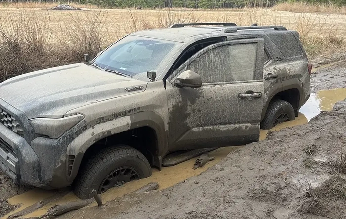 Stuck in mud at pine barrens. Noob