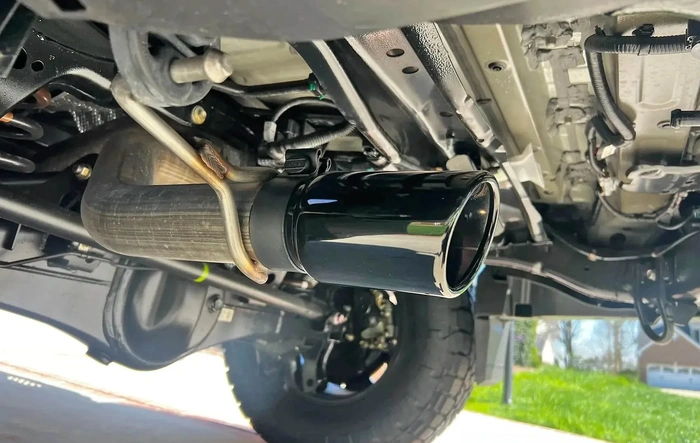 TRD PRO Exhaust Tip Mod (Cut End of Exhaust Pipe)
